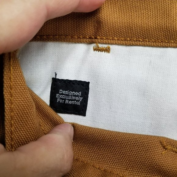 Carhartt Pants Mens 38x32 Brown High Rise Lightweight Canvas Dungaree Fit NWT - Picture 12 of 16